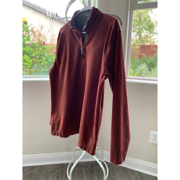 Falls Creek Mens  1/4 Zip Pullover Sweatshirt Medium Cotton Blend 8893 GUC - Picture 7 of 8